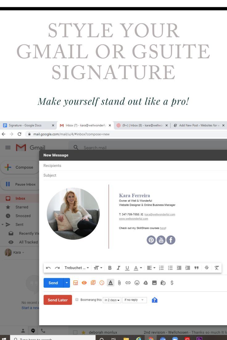 How to Style Your Email Signature