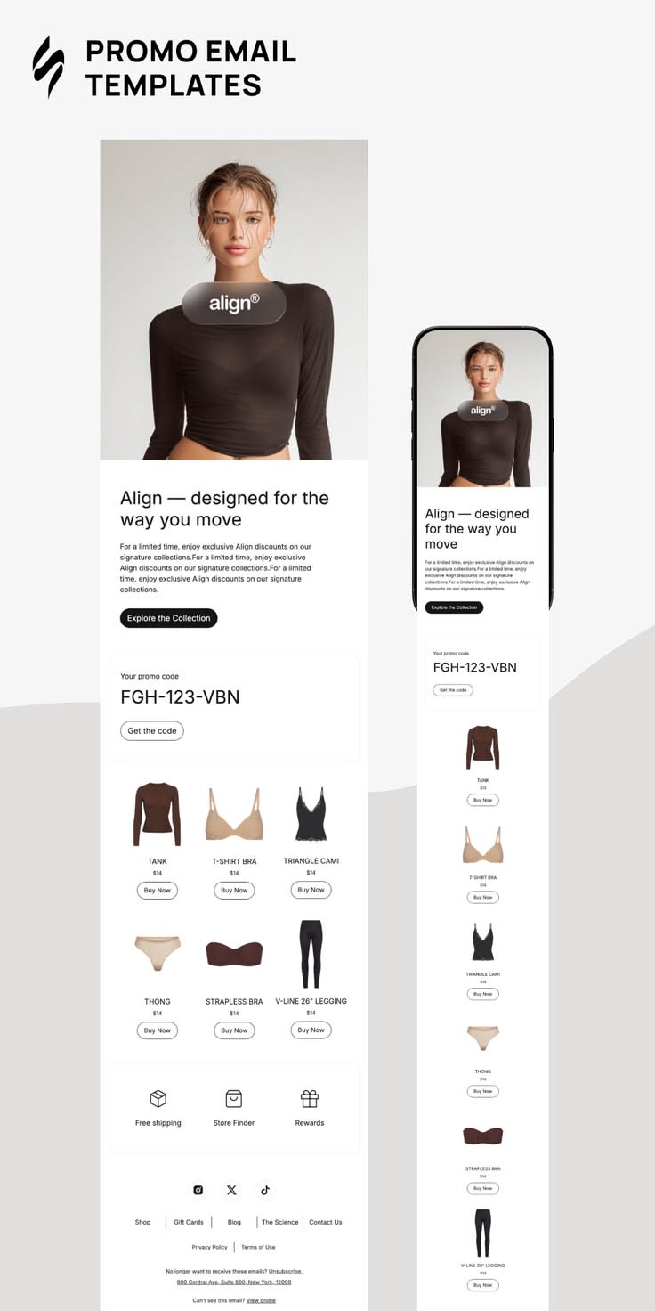 Promo Email Design | Email Newsletter Design