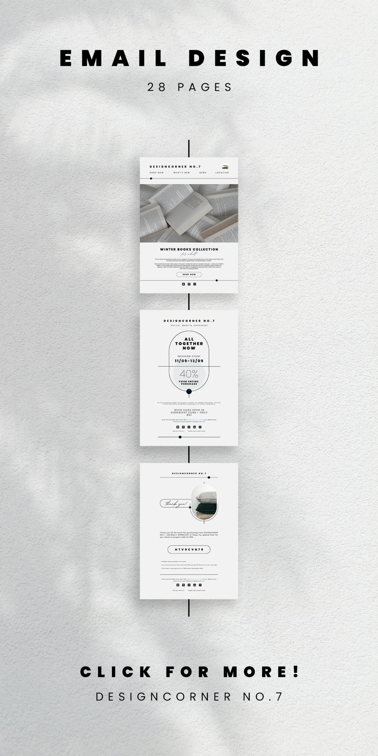 Bold Branding Choices Shown by Modern Email Newsletter