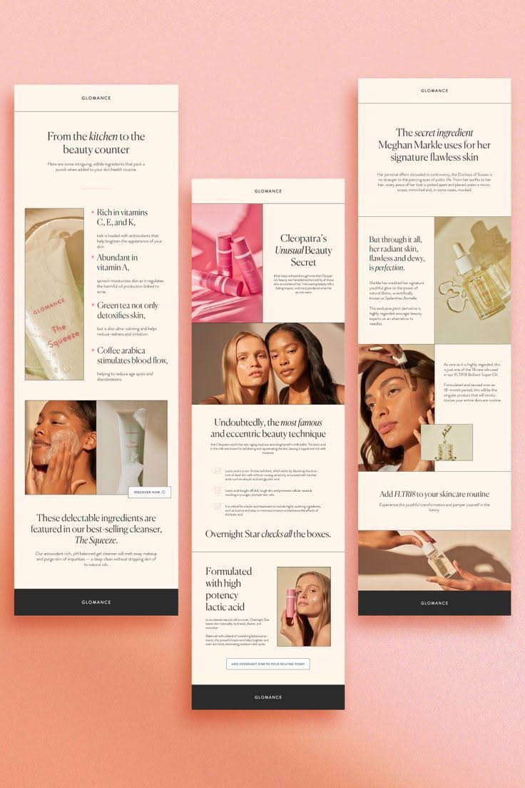 Chic Skincare: Elegant Web Design