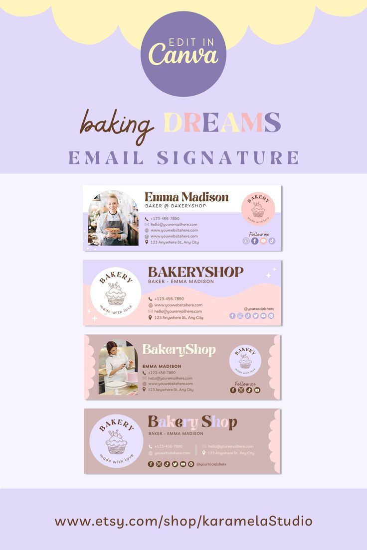 Professional Canva Email Signature Templates for Gmail & Outlook