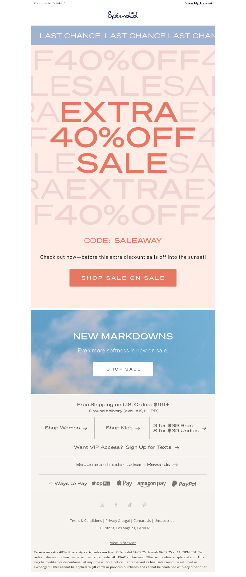 Email from Splendid