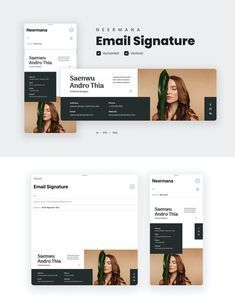 Email Signature Template AI, EPS, PSD