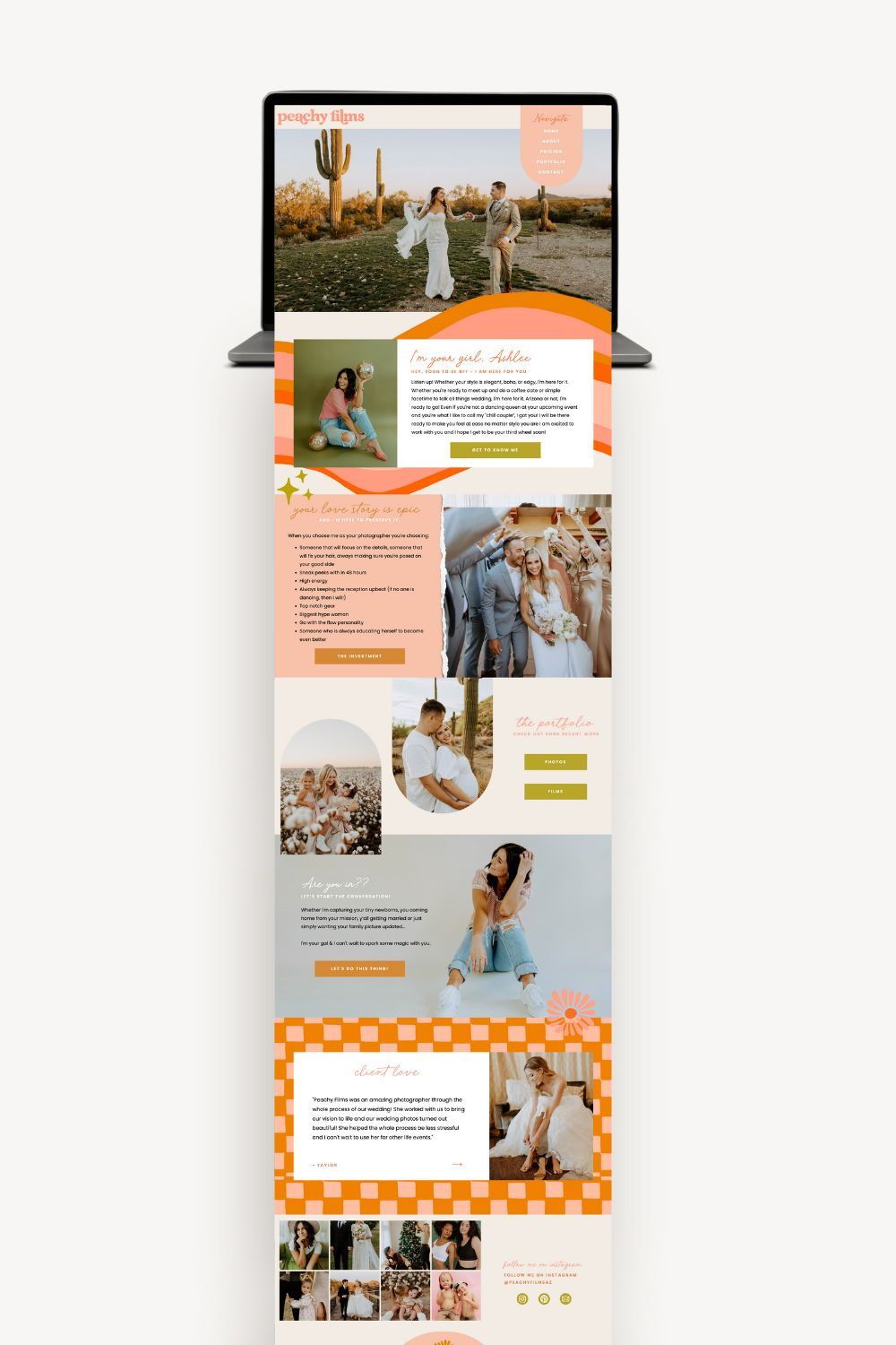 Fun and Bright: Peachy Films’ Website Design