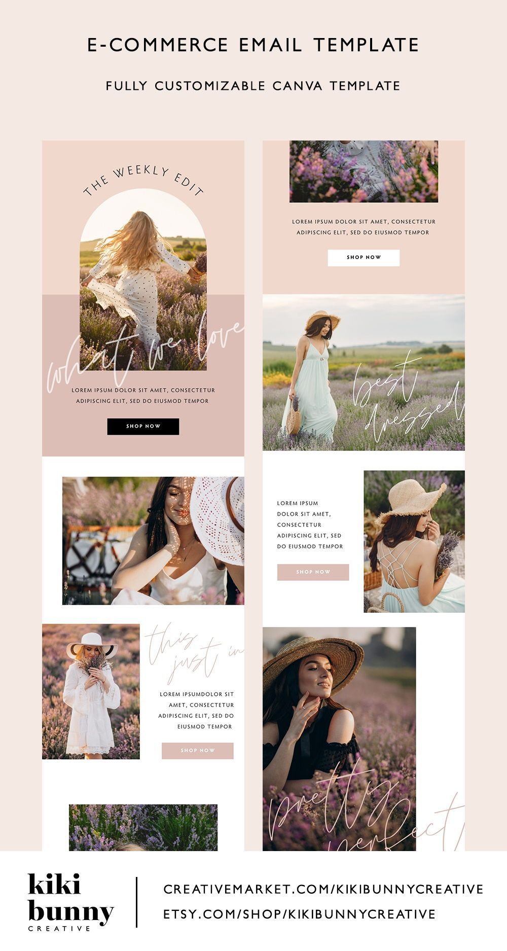 Neutral Minimalist Boho Email Template Canva Email Template | crystaltcreative.com