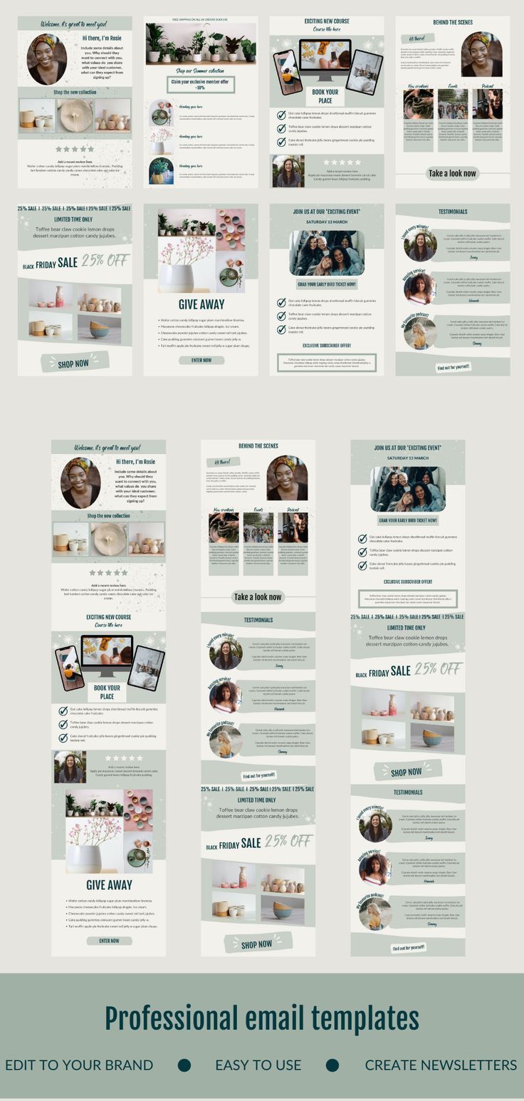 Newsletter templates for Mailchimp