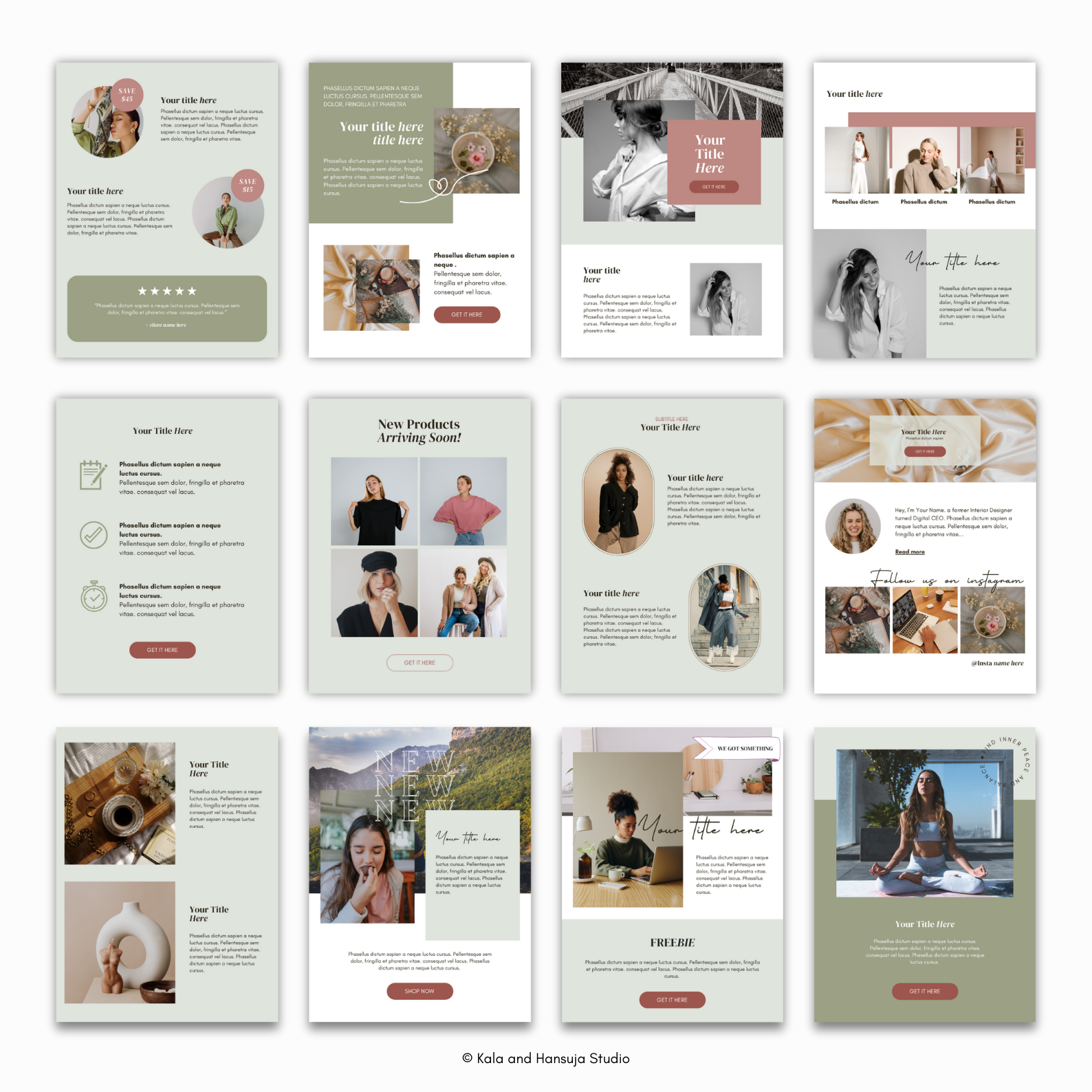 New: Email Marketing Canva Template by Kala And Hansuja Studio | Creative Market