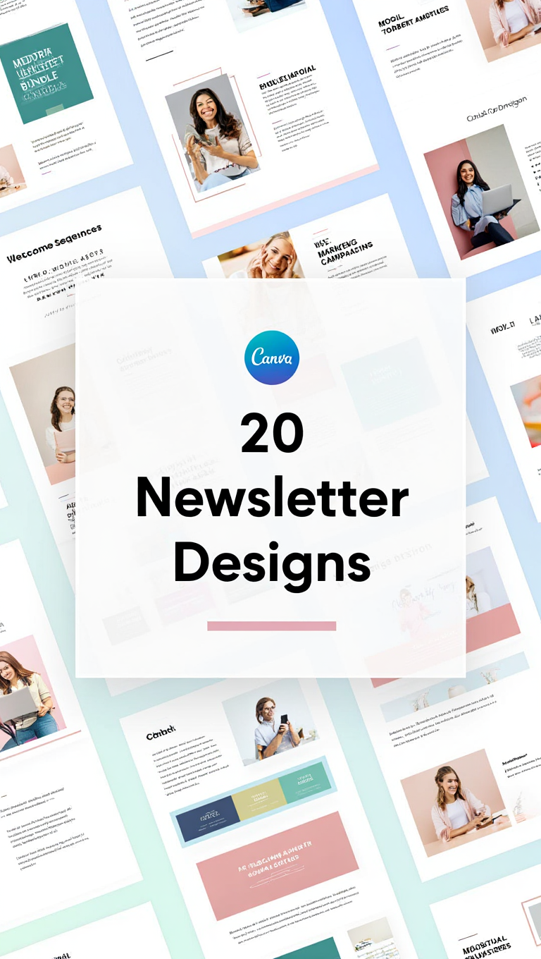 20 Fashion Brand Canva Email Templates Newsletter Mockup Pack