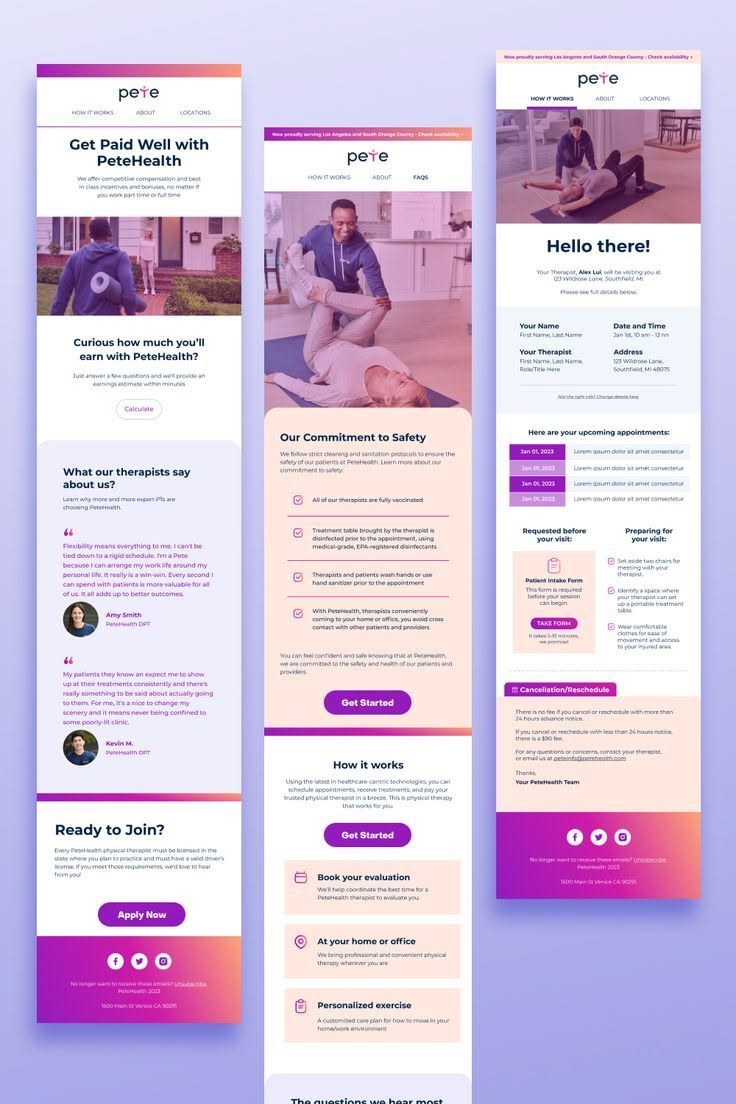 Elegant Modern Feminine Website Design for Health & Skincare Centers