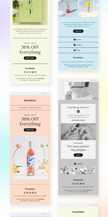 Sleek Email Template Ideas for Eye-Catching Newsletters
