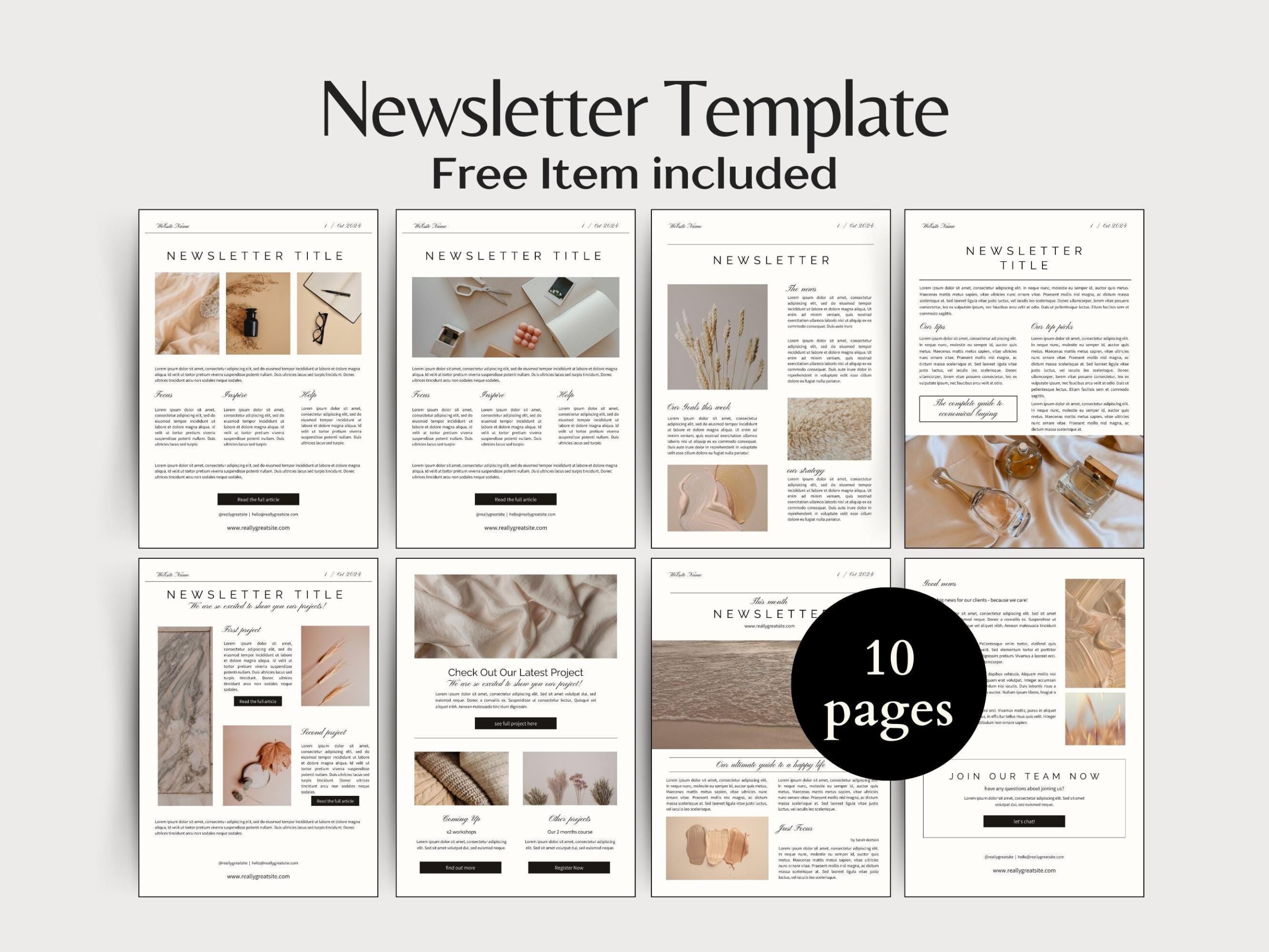 Newsletter Editable Template, Clients Welcome Email, Small Business Marketing, Monthly Announcements, Email Manager Canva Template &ndash; Etsy