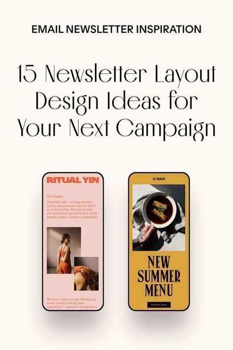 Email Newsletter Design Ideas