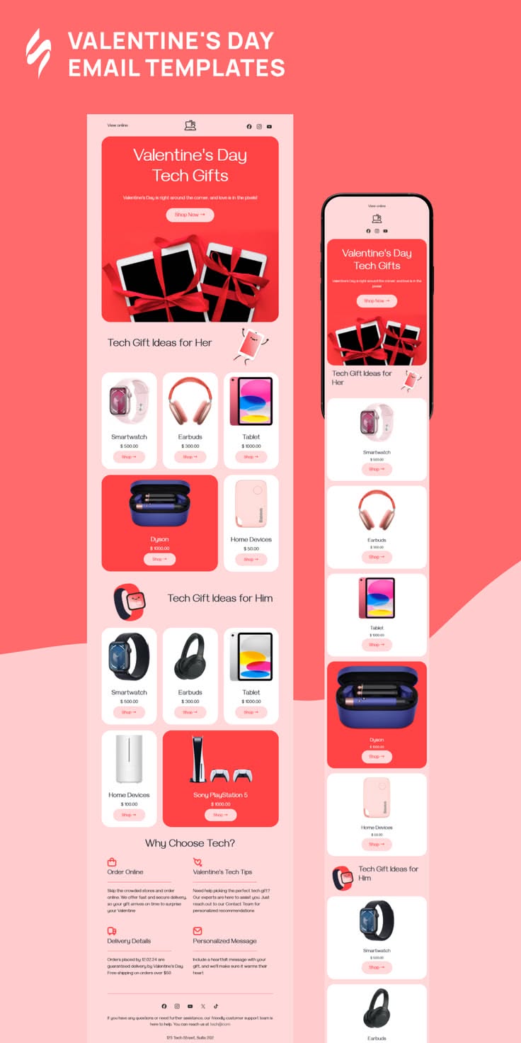 Valentine’s Day Email Design | Email Newsletter Design