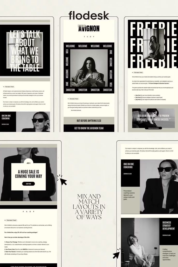 Flodesk Email Newsletter Templates
