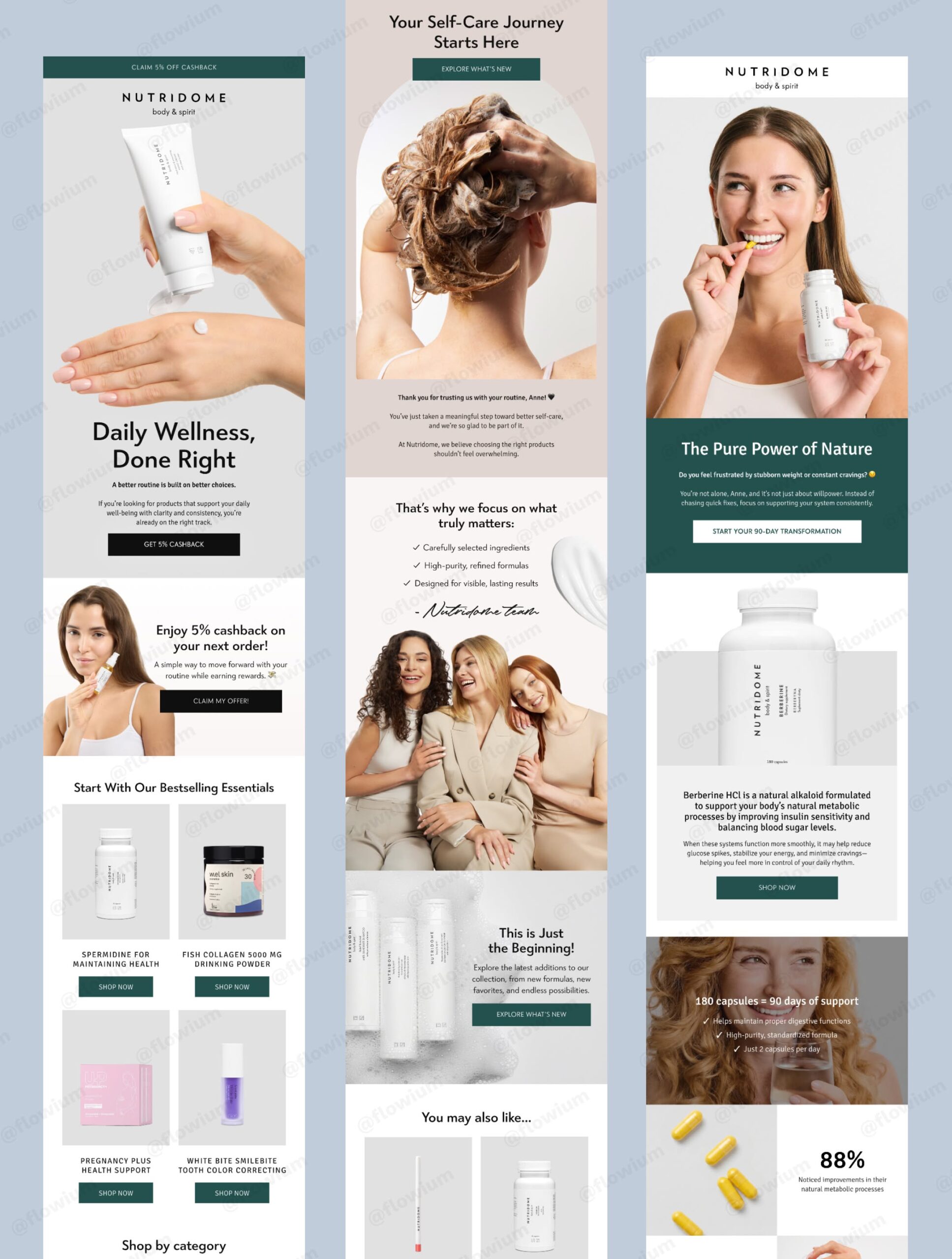Wellness Brand Email Marketing Design Inspiration 🌿💌