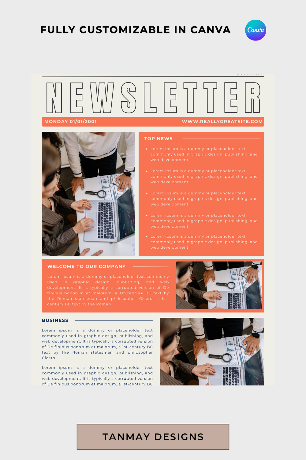 Creative Business Newsletter Cover Page Ideas That Boost Brand Image