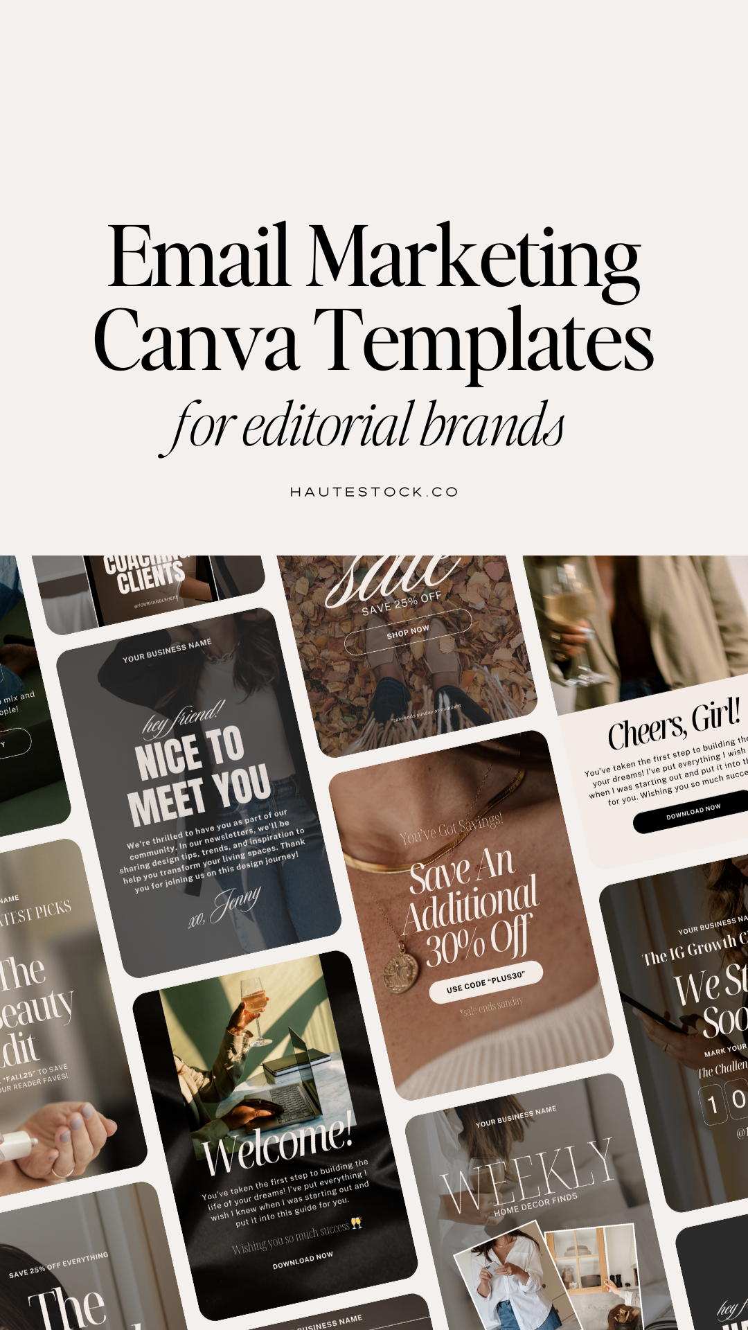 Editorial Email Marketing Canva Templates