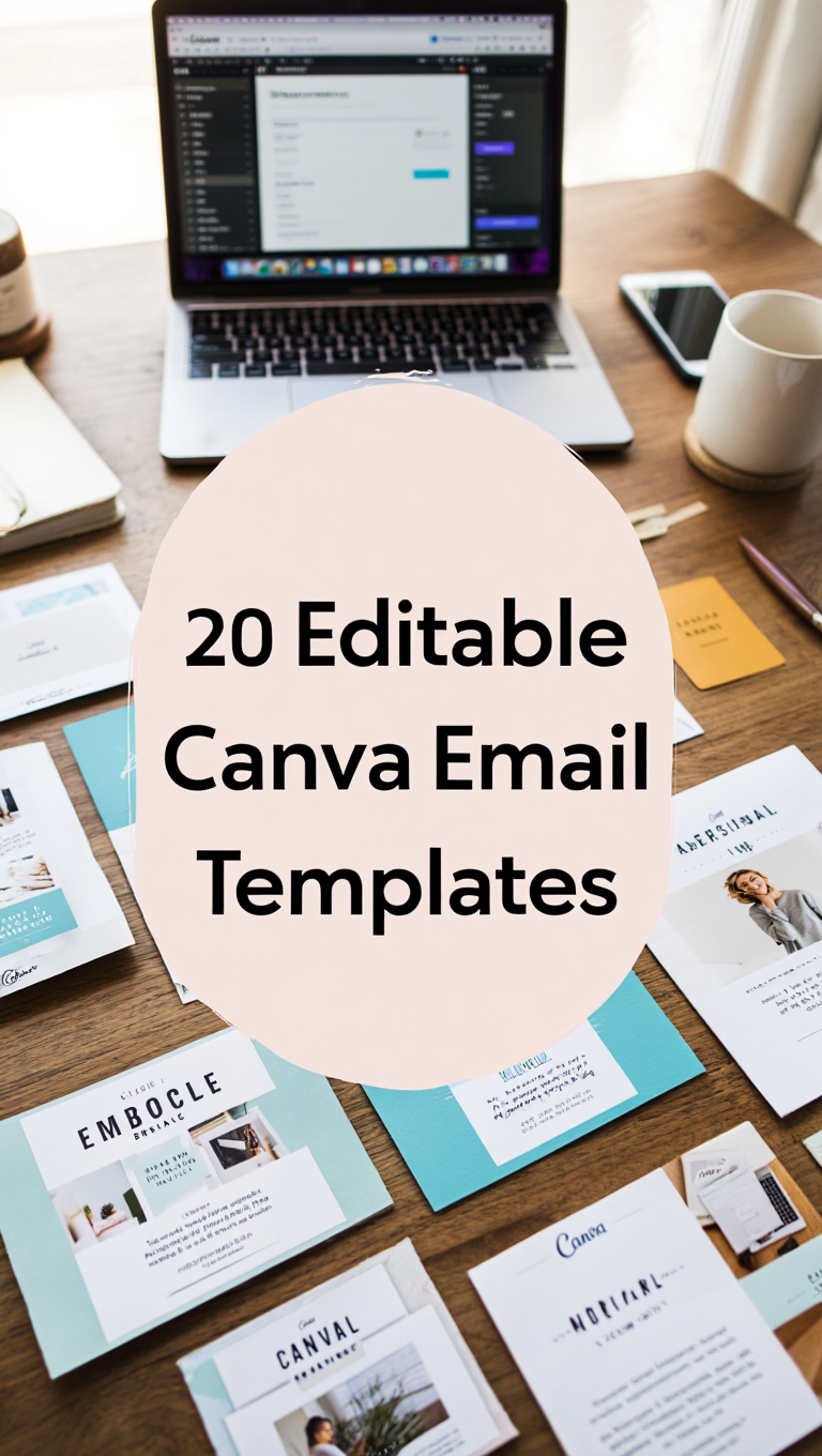 Digital Product Newsletter Canva Template Pack Showcase Email Bundle