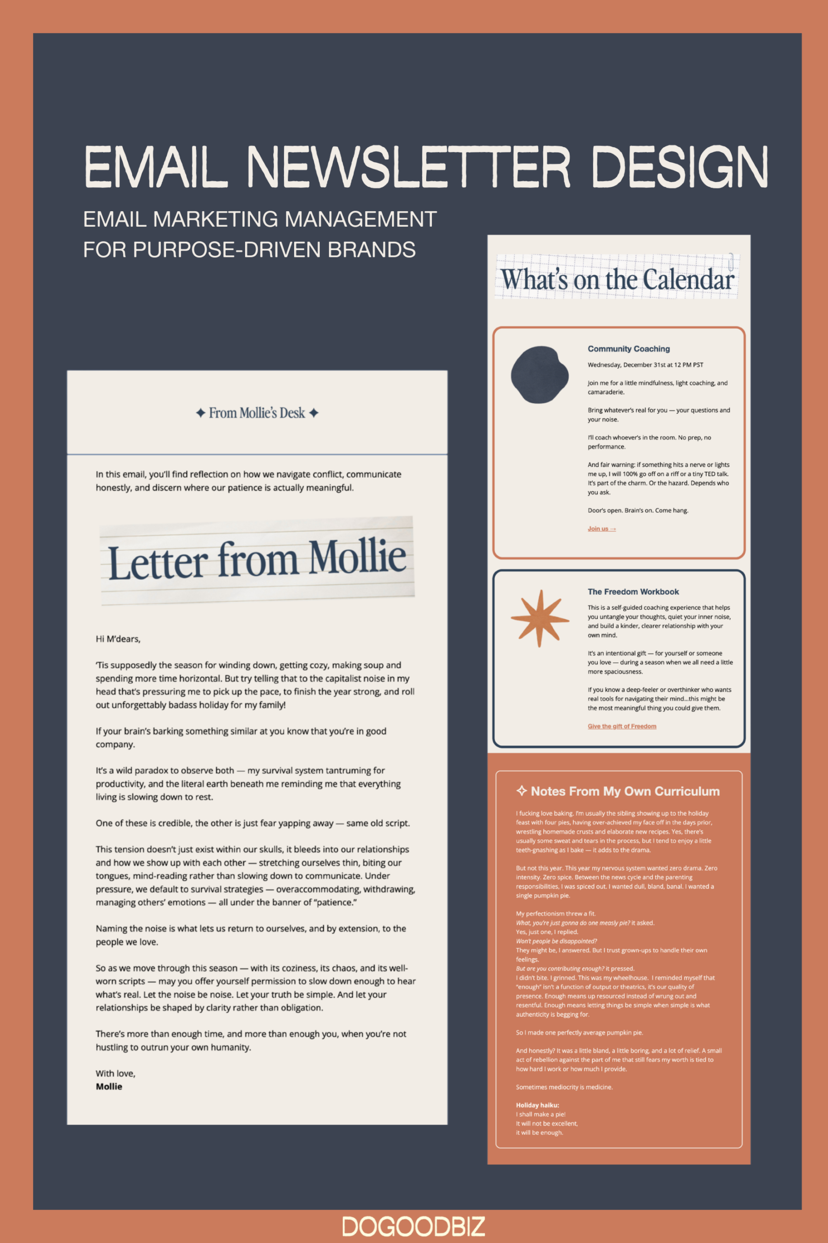 Email Newsletter Design for Creative Small Businesses