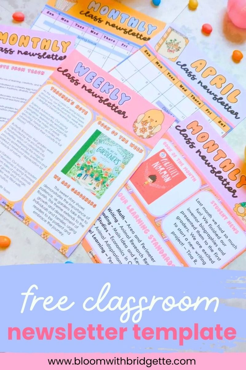 3 Ways to Freshen Up Your Classroom Newsletter – Free Classroom Newsletter Templates