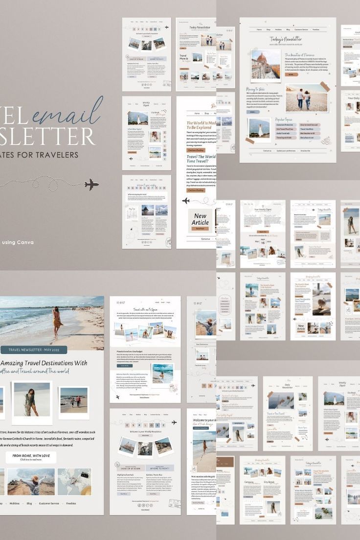 Email Travel Newsletter Templates