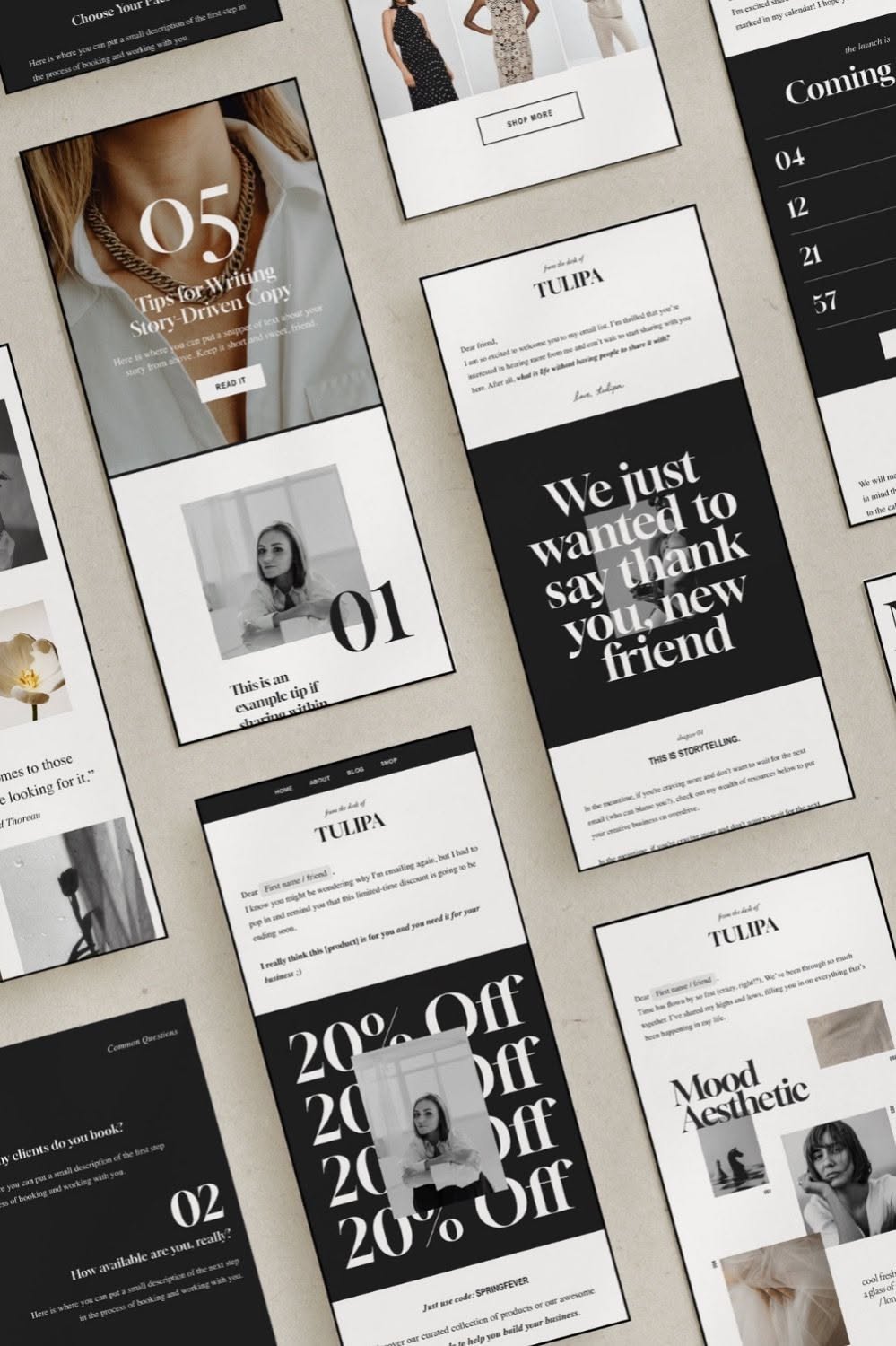 Tulipa Flodesk Templates: Beautiful, Branded Email Designs – Flodesk Email