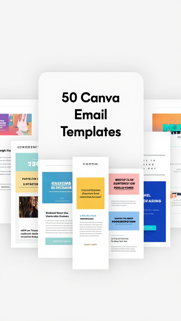 50 Canva Email Templates Tech Startup Marketing Bundle Preview