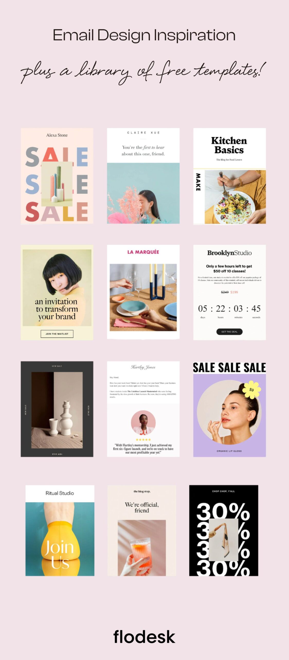 Welcome Email Designs | Free Flodesk Templates