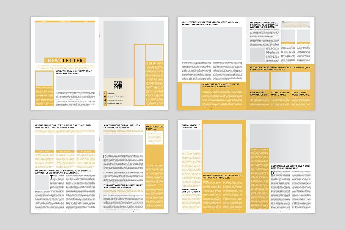 Newsletter, a Magazine Template by MNT-Creator