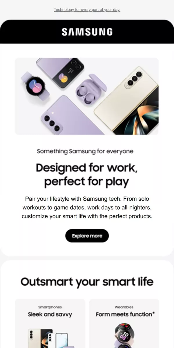 Samsung: [Name], tell us what you’d like to hear more about 🔥 | Email Inspire