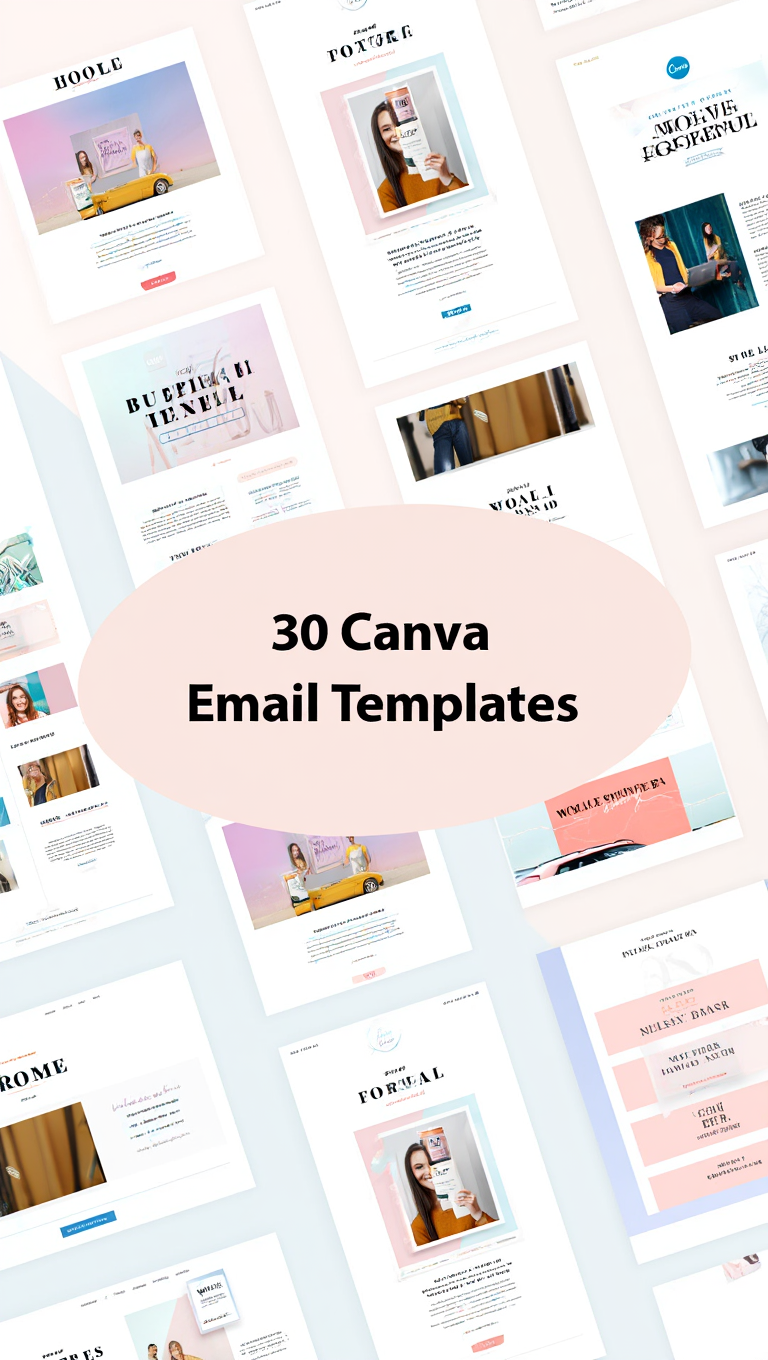 Canva Email Branding Kit Modern Templates Bundle for Instant Download