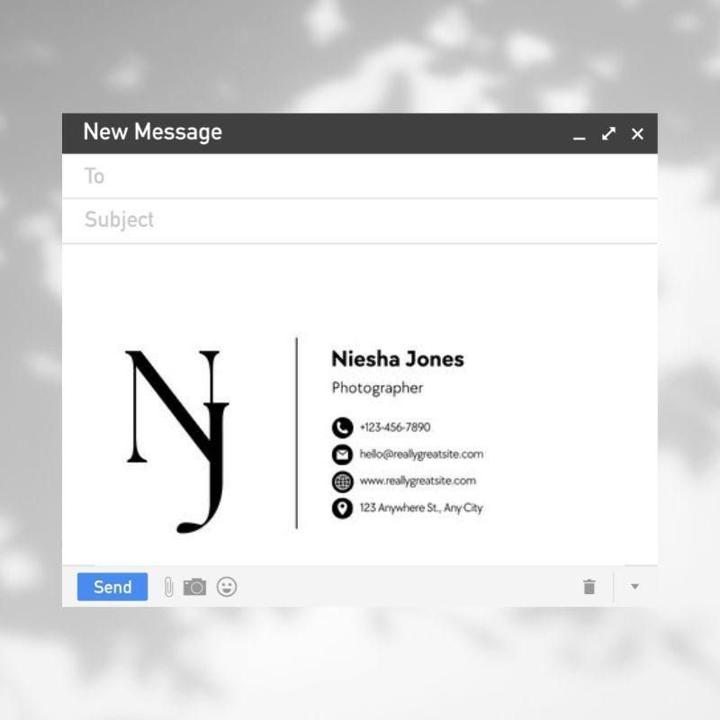 Professional Canva Template for Email Signatures in Gmail and Outlook