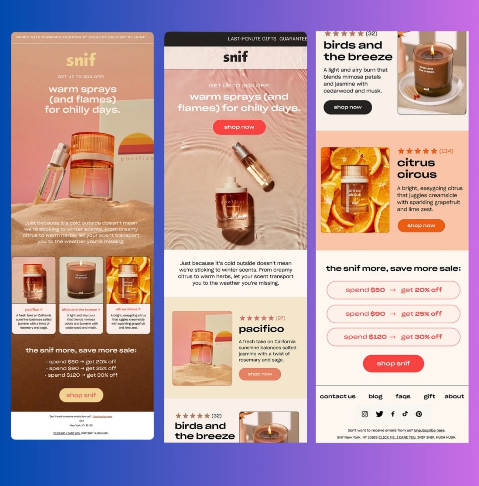 Warm & Minimal Email Design for Seasonal Product Promotion