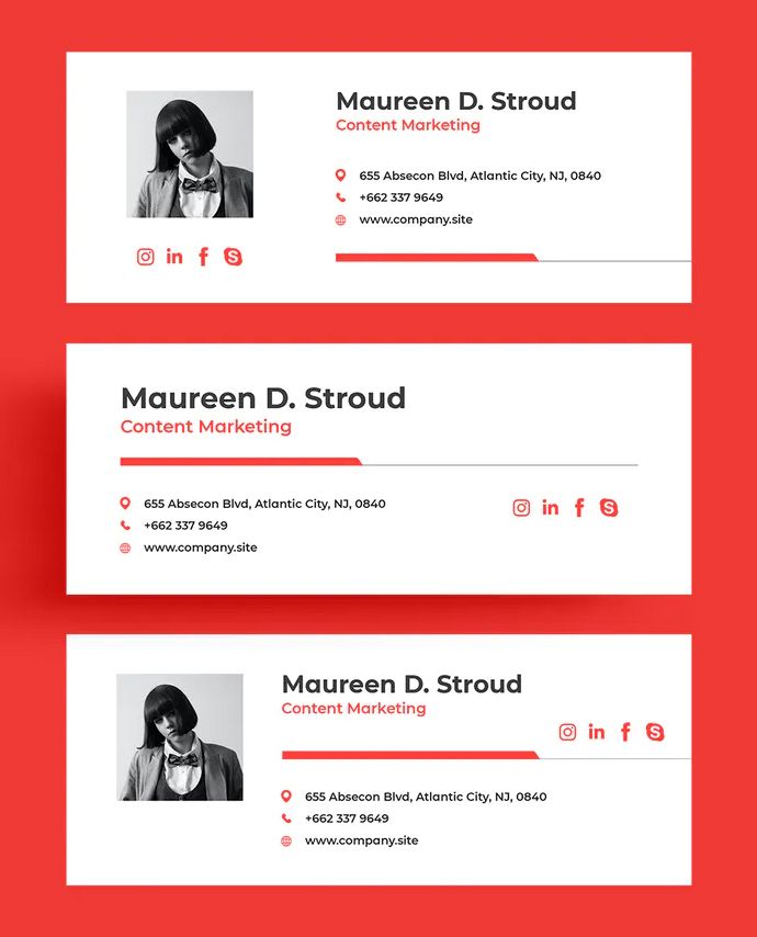 Owner Email Signature Template PSD, AI, Vecor EPS