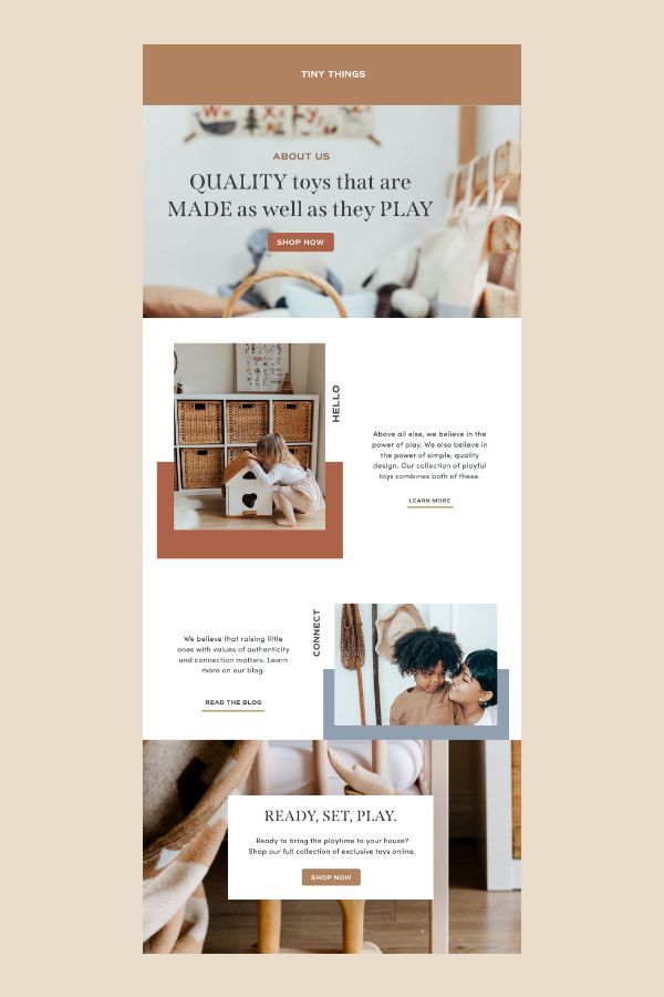 Modern Editable Mailchimp Email Templates from Lindsay Scholz Studio