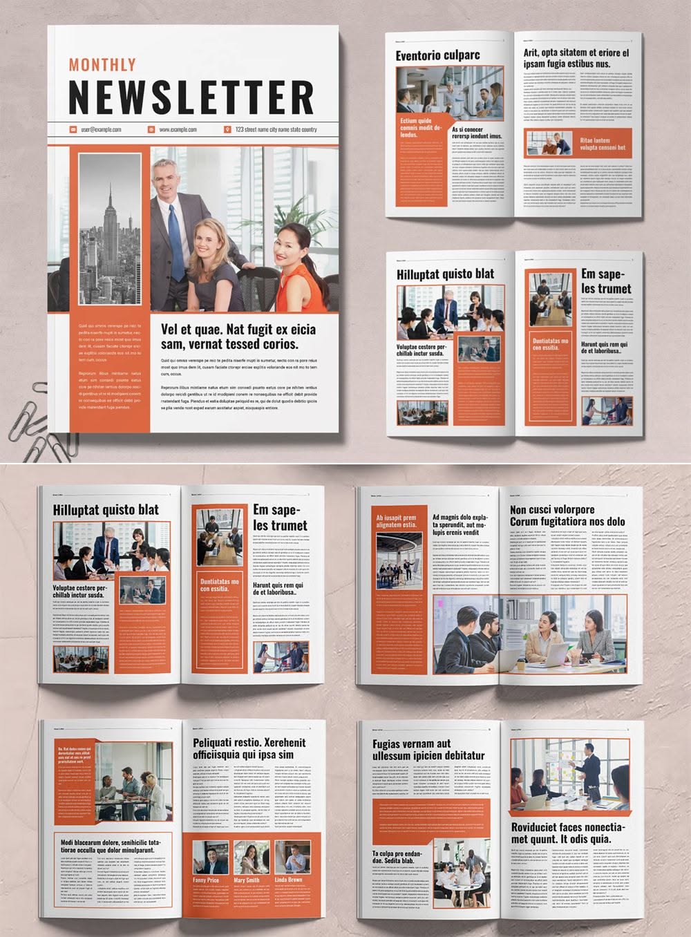 Stylish Monthly Newsletter Template for Engaging Updates