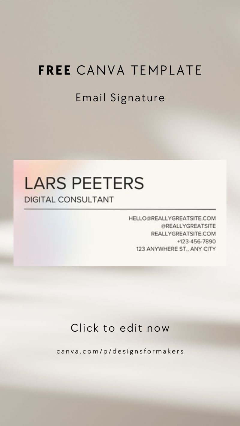 Stylish Simplicity Found in Email Signature Ideas