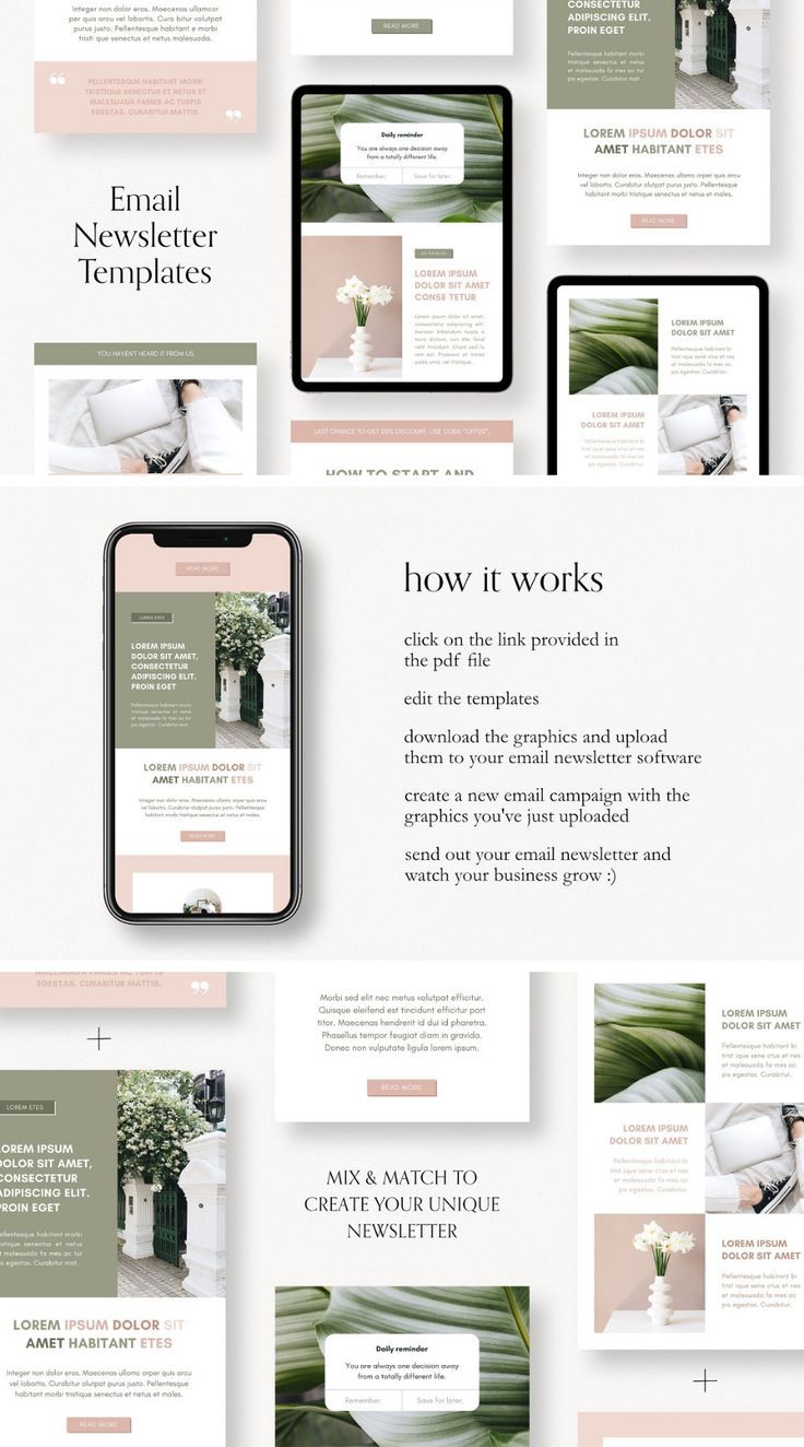Email Newsletter Templates For Canva