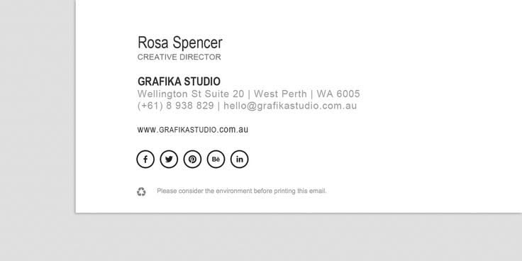Crafting a Pro Email Footer: Grafika Studio’s Guide
