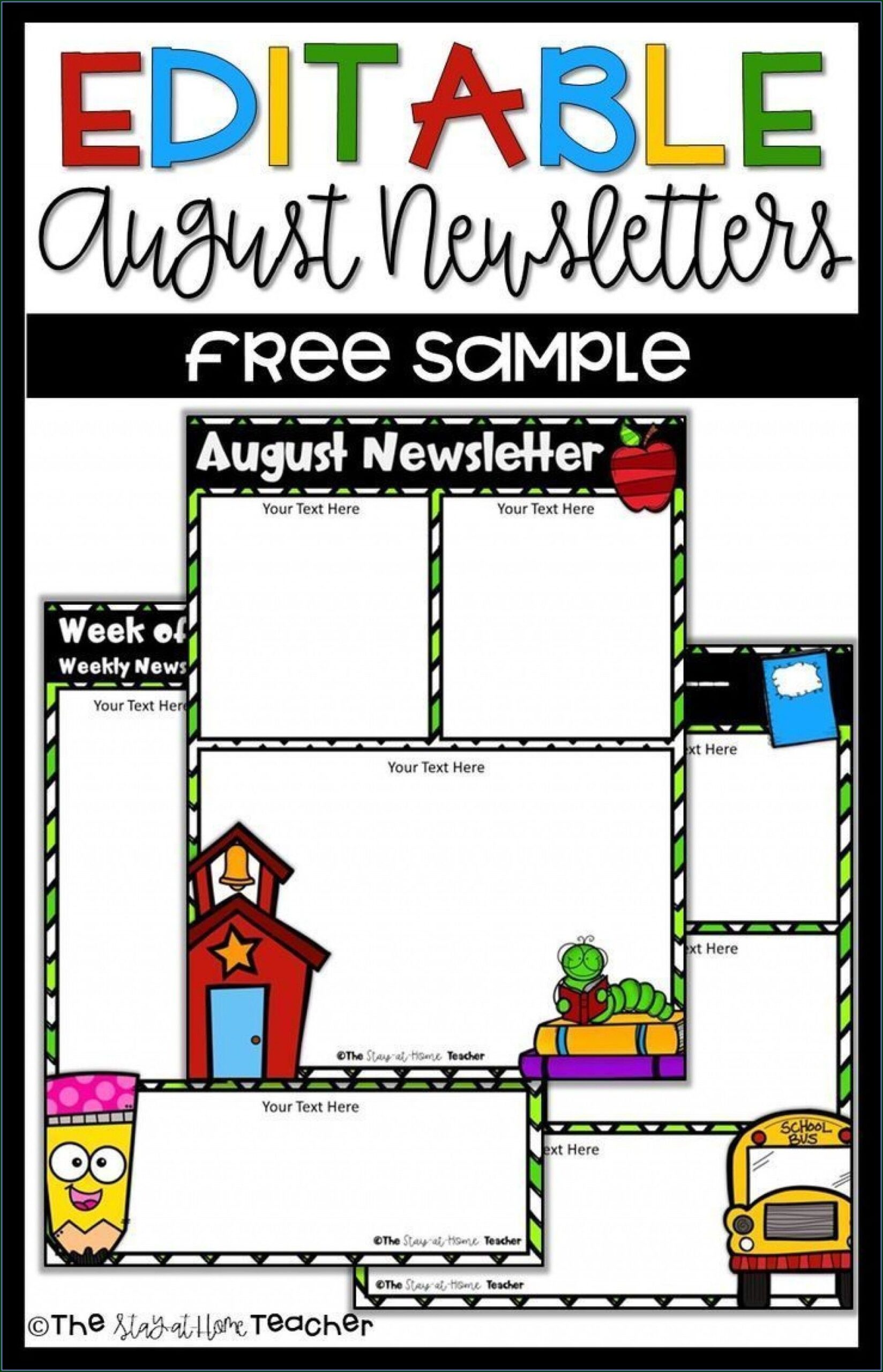 Free Editable Preschool Newsletter Templates For Word Templates-1 : Resume Examples