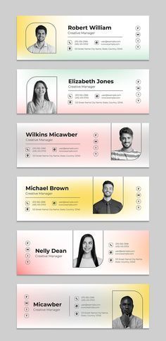 Email Signature Layout