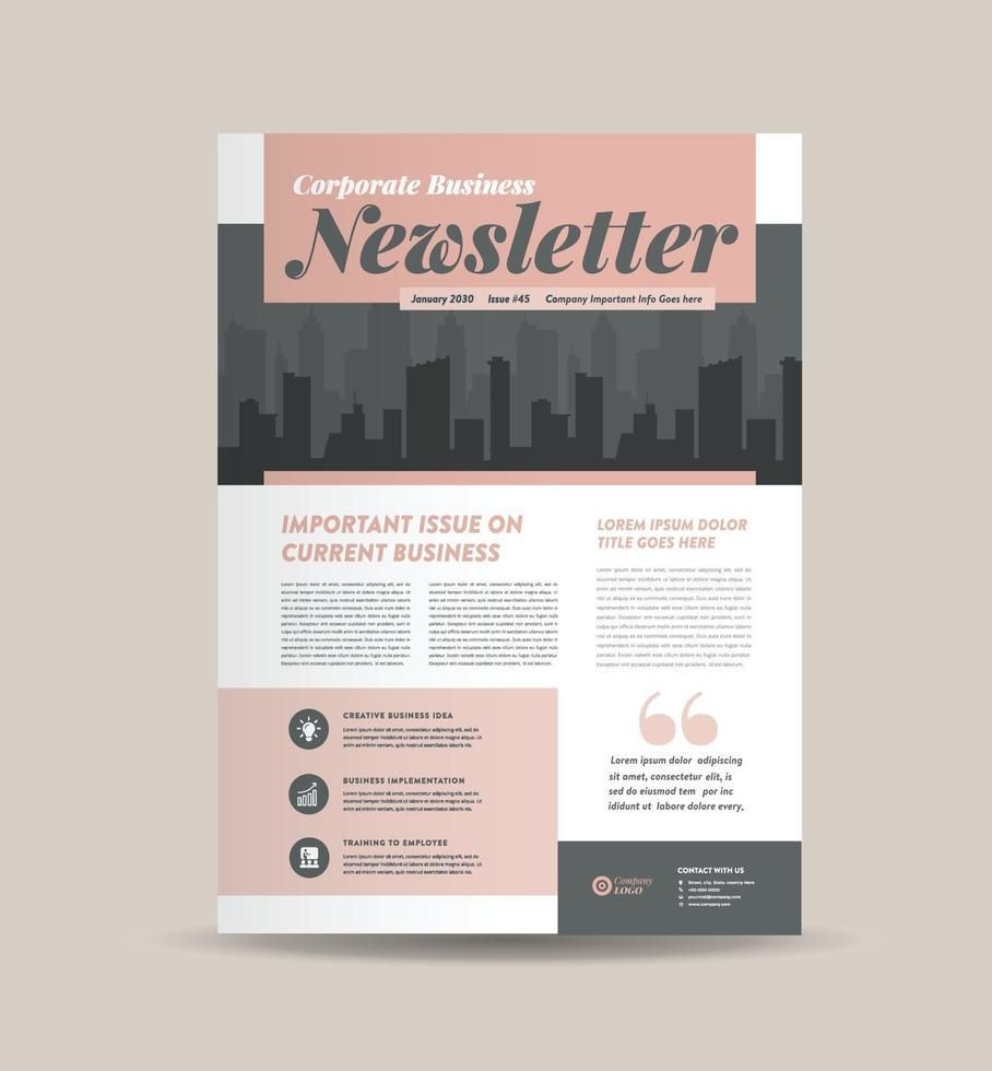 Download Free Business Newsletter & Monthly Journal Cover Templates