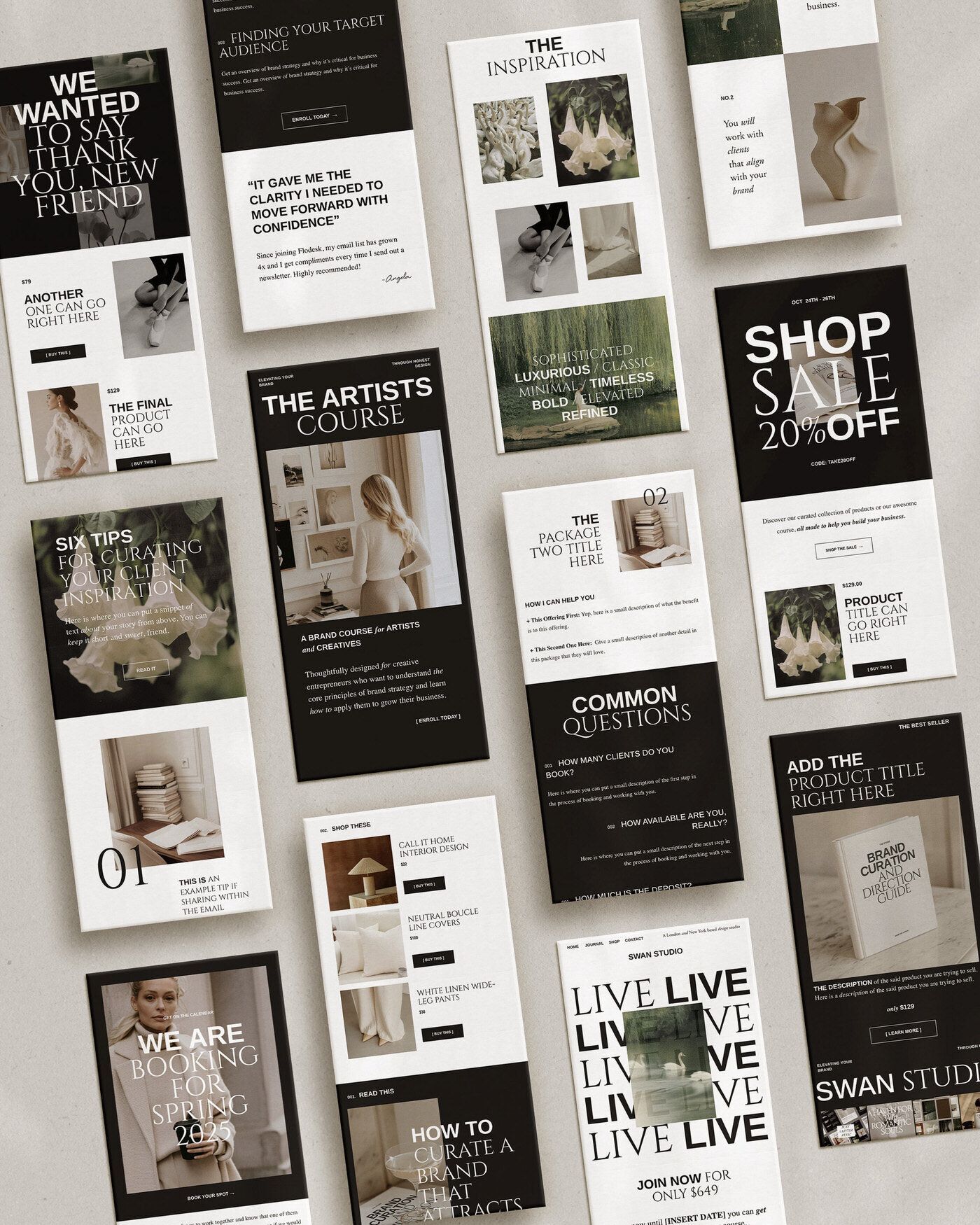 Modern FloDesk Email Templates