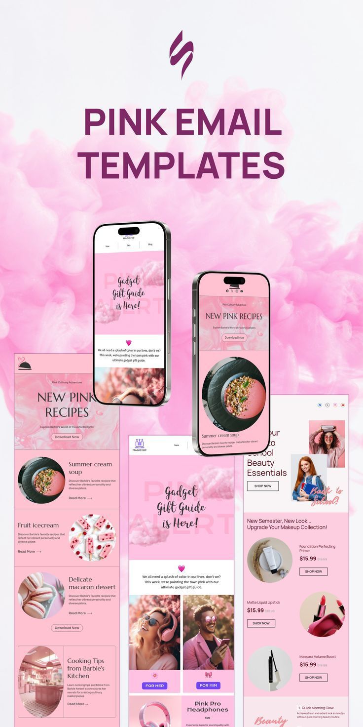 Pink Email Design – Email Newsletter Design
