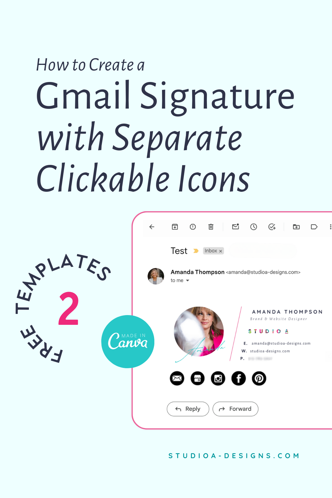 How to make a Clickable Email Signature in Gmail