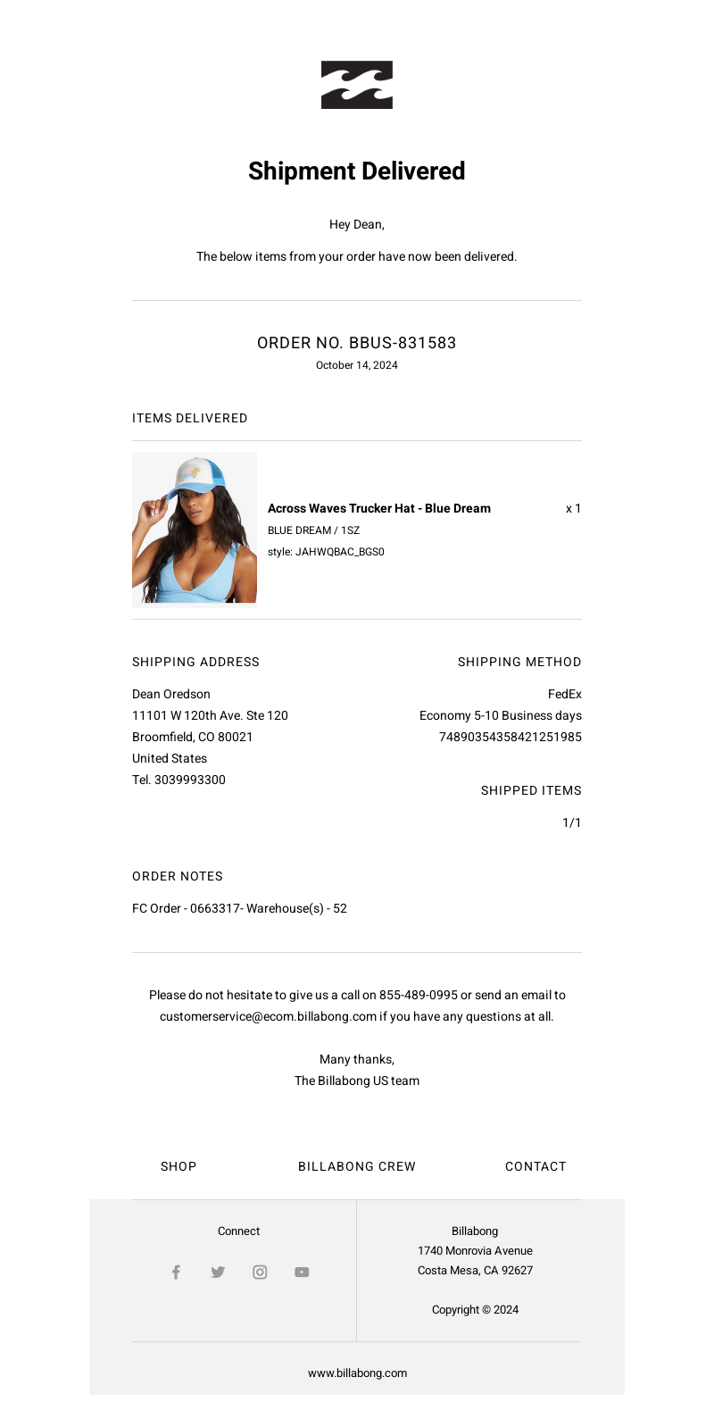Examining the Email from Billabong: What You Need to Know