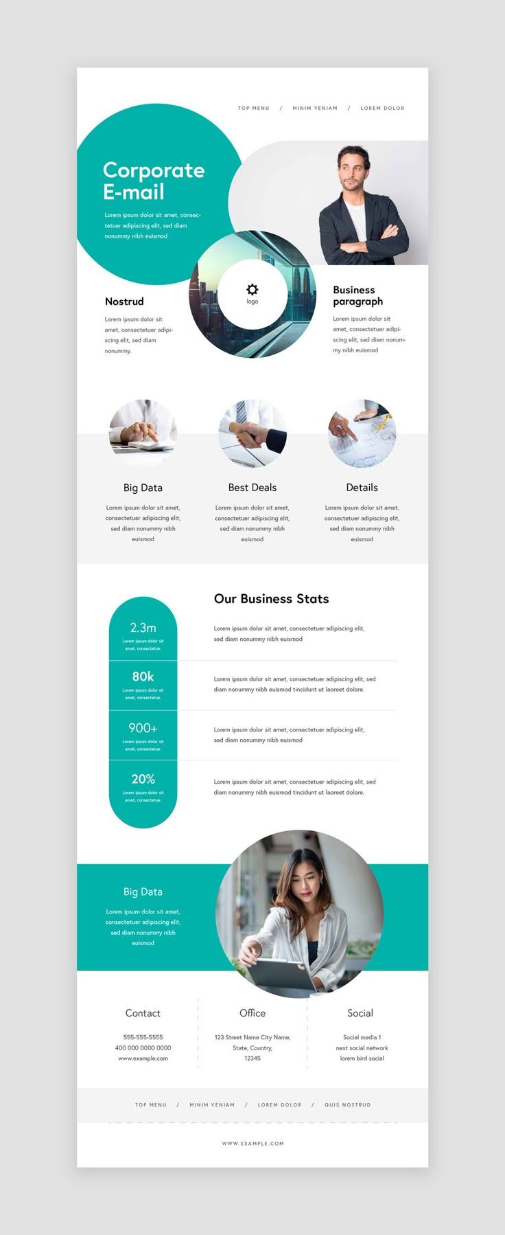 50+ Modern & Creative Designs for Corporate Email Newsletters