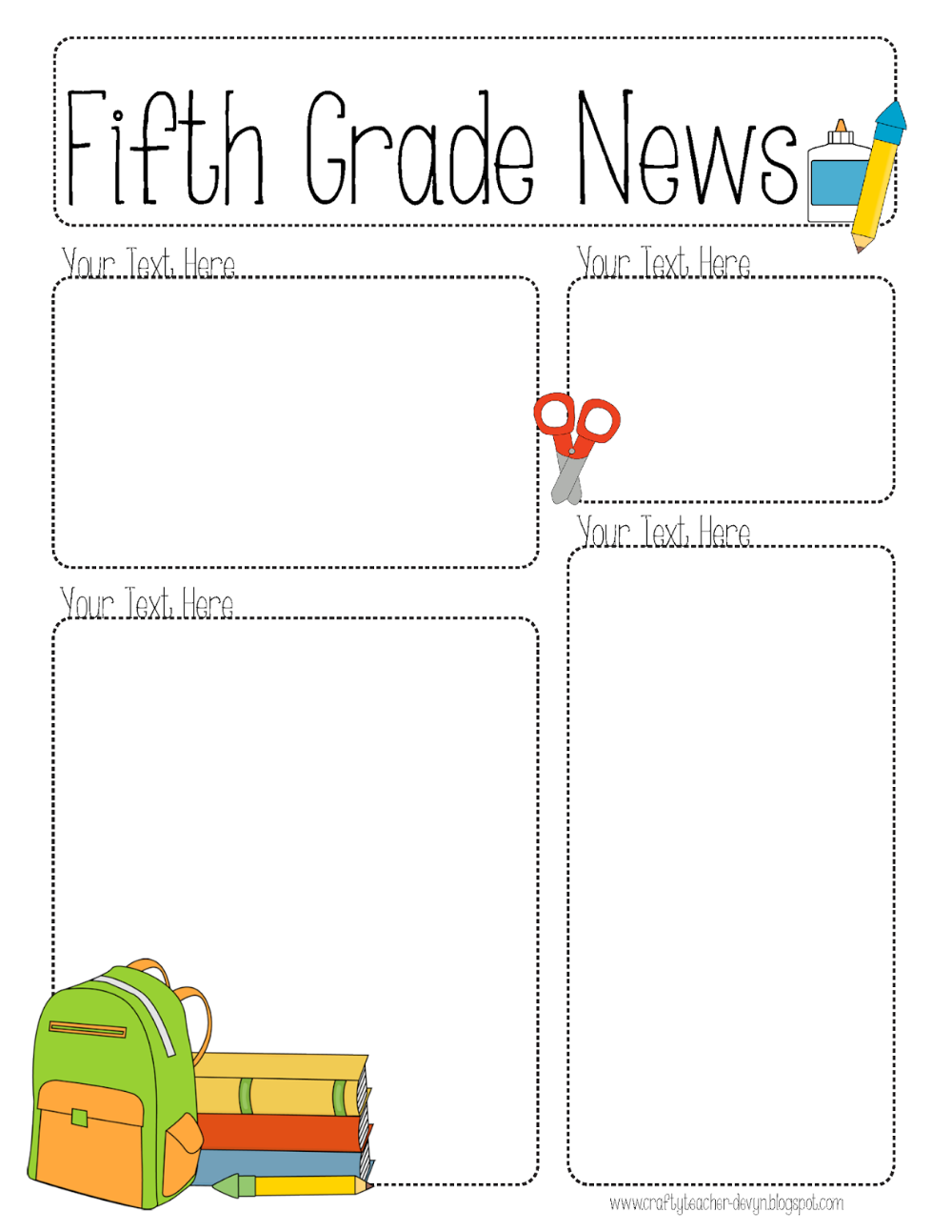 COMPLETELY editable newsletter for all grades!
