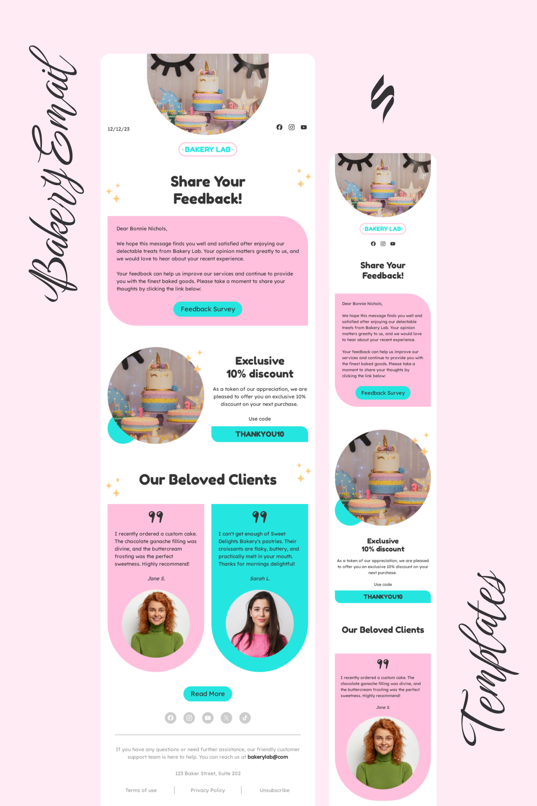 Bakery Email Design | Email Newsletter Design