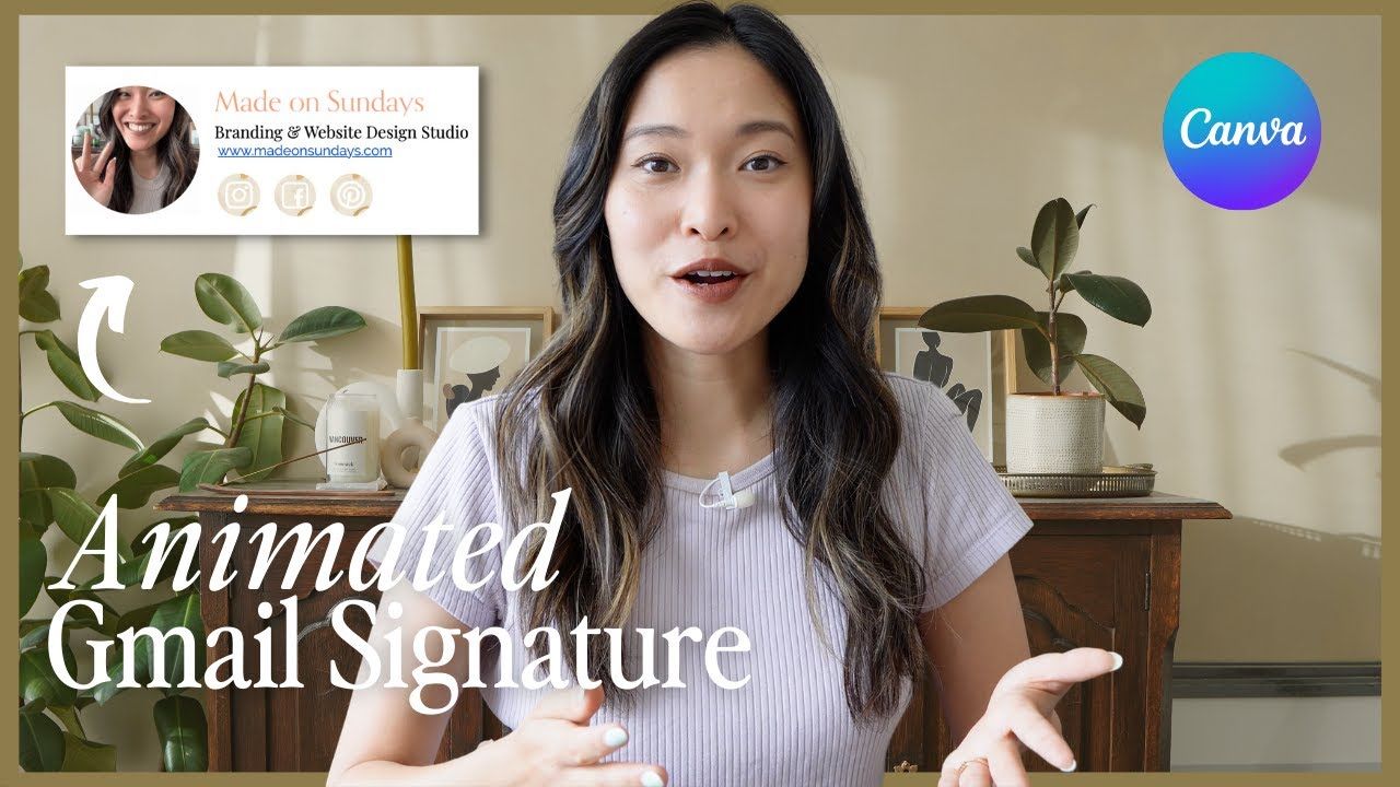 How to Make An Email Signature with Canva + Animated GIF Elements